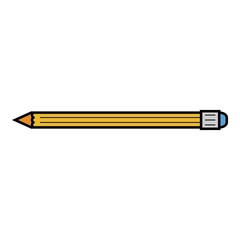 Poster - office pencil icon. outline office pencil vector icon color flat isolated on white