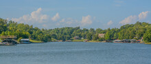 Beautiful Water Reservoir Of Williamstown Lake In Williamstown, Grant County, Kentucky