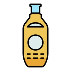 Poster - Honey extract spray icon. Outline honey extract spray vector icon color flat isolated on white