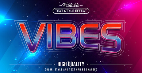 Aufkleber - Editable text style effect - Vibes text style theme.