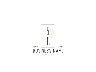 Poster - SL Logo Letter, monogram sl s l logo icon for wedding fashion or any type of business