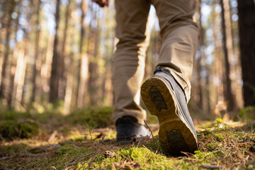 walking in the woods