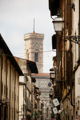 Canvas Print - Details of the exterior of Il Duomo cathedral Florence