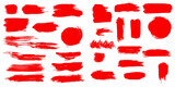 Fototapeta Pokój dzieciecy - Brush strokes vector isolated on white background. easily editable eps.