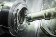 © Kadmy - gear skiving operation on cnc machine in metalworking industry. Cutting tool makes internal tooth with mill