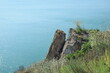 Rocks in Cape Kaliakra with Sea View in Bulgarian Landmark
