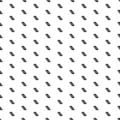 Poster - Square seamless background pattern from geometric shapes. The pattern is evenly filled with big black videoconference symbols. Vector illustration on white background