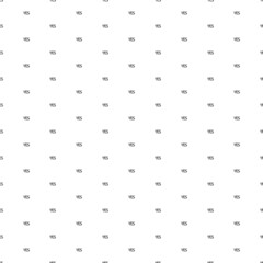 Poster - square seamless background pattern from black yes symbols. the pattern is evenly filled. vector illu