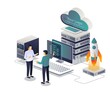 cloud server isometric training and consultant