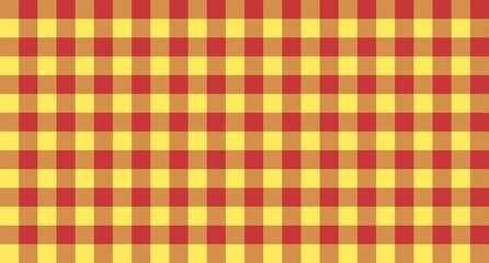 Wall Mural - Yellow red plaid vector texture