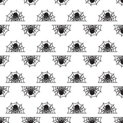Poster - Spider home pattern seamless background texture repeat wallpaper geometric vector