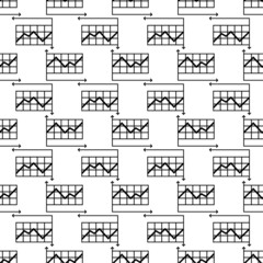 Poster - Graph pattern seamless background texture repeat wallpaper geometric vector