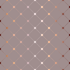 Poster - Geometric seamless pattern. Abstract geometry background. Repeated geometrical texture. Elegant printed. Repeating lines and dots printing. Design patern for wallpapers, gift wrappers, prints. Vector 