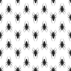 Poster - Danger spider pattern seamless background texture repeat wallpaper geometric vector