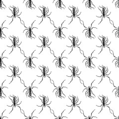 Poster - spider bug pattern seamless background texture repeat wallpaper geometric vector