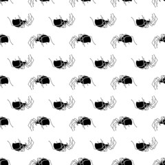Poster - Spinner spider pattern seamless background texture repeat wallpaper geometric vector