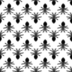 Canvas Print - Fear spider pattern seamless background texture repeat wallpaper geometric vector