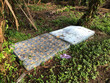 Old and dirty abandoned mattress at the jungle