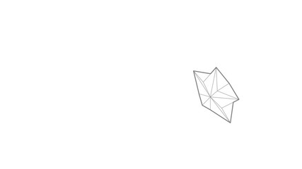 Poster - Star icon animation best outline object on white background
