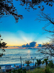 Wall Mural - Sunset On The Black Sea In Sochi