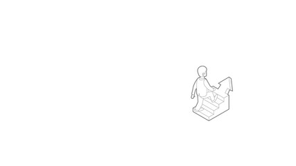 Poster - Businessman running up career ladder icon animation best outline object on white background