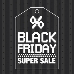 Sticker - Black friday background Super sale