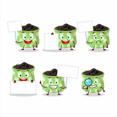 Sticker - Barberry cartoon in character bring information board