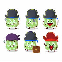 Sticker - Cartoon character of barberry with various pirates emoticons