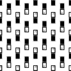 Poster - Urban payment machine pattern seamless background texture repeat wallpaper geometric vector