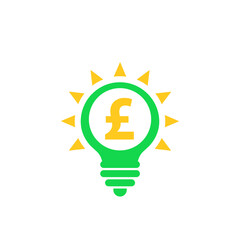 Poster - Idea is money icon with pound