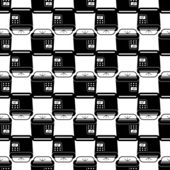 Poster - Home printer pattern seamless background texture repeat wallpaper geometric vector