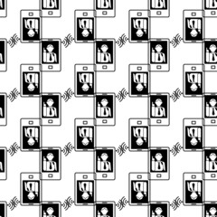 Poster - Online webinar live pattern seamless background texture repeat wallpaper geometric vector