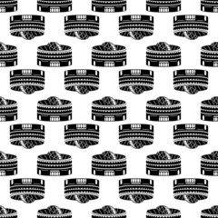 Poster - Large indoor arena pattern seamless background texture repeat wallpaper geometric vector
