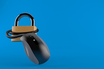 Sticker - Padlock with computer mouse