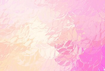 Poster - Light Pink, Yellow vector backdrop with memphis shapes.