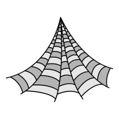 Poster - corner spider web icon. outline corner spider web vector icon color flat isolated