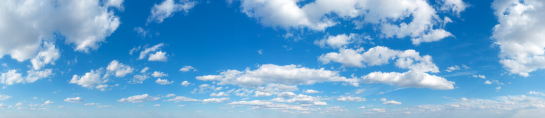 Wall Mural - blue sky background with tiny clouds. panorama background