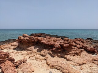 rocks and sea