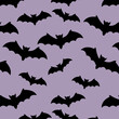 bat on a purple background