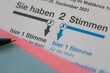 Wahlschein und Briefwahl zur Bundestagswahl