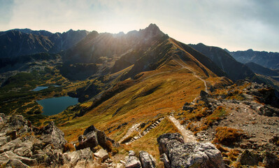 Fototapeta jesień góra tatry szczyt góry