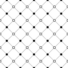 Poster - vector seamless pattern. geometric pattern. black and white background. repeated texture. repeating 