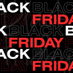 Wall Mural - Black Friday banner. Vector illustration