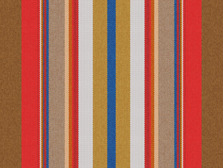 Wall Mural - Abstract seamless background like textile with red, brown and blue colors. Striped fabric template.