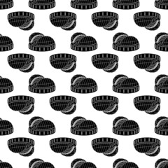 Poster - Stadium with sliding dome pattern seamless background texture repeat wallpaper geometric vector