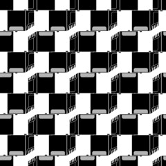 Poster - Large air conditioning pattern seamless background texture repeat wallpaper geometric vector