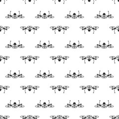 Poster - Quadcopter pattern seamless background texture repeat wallpaper geometric vector