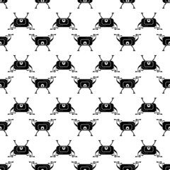 Poster - Wireless drone pattern seamless background texture repeat wallpaper geometric vector