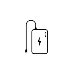 Wall Mural - power bank icon.