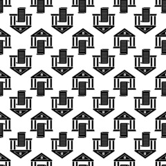 Poster - Banking report pattern seamless background texture repeat wallpaper geometric vector